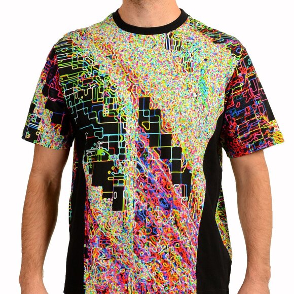 Scuderia Ferrari Men's "X-Spectrum" Printed Cotton Crewneck Short Sleeve T-Shirt - Picture 1 of 6